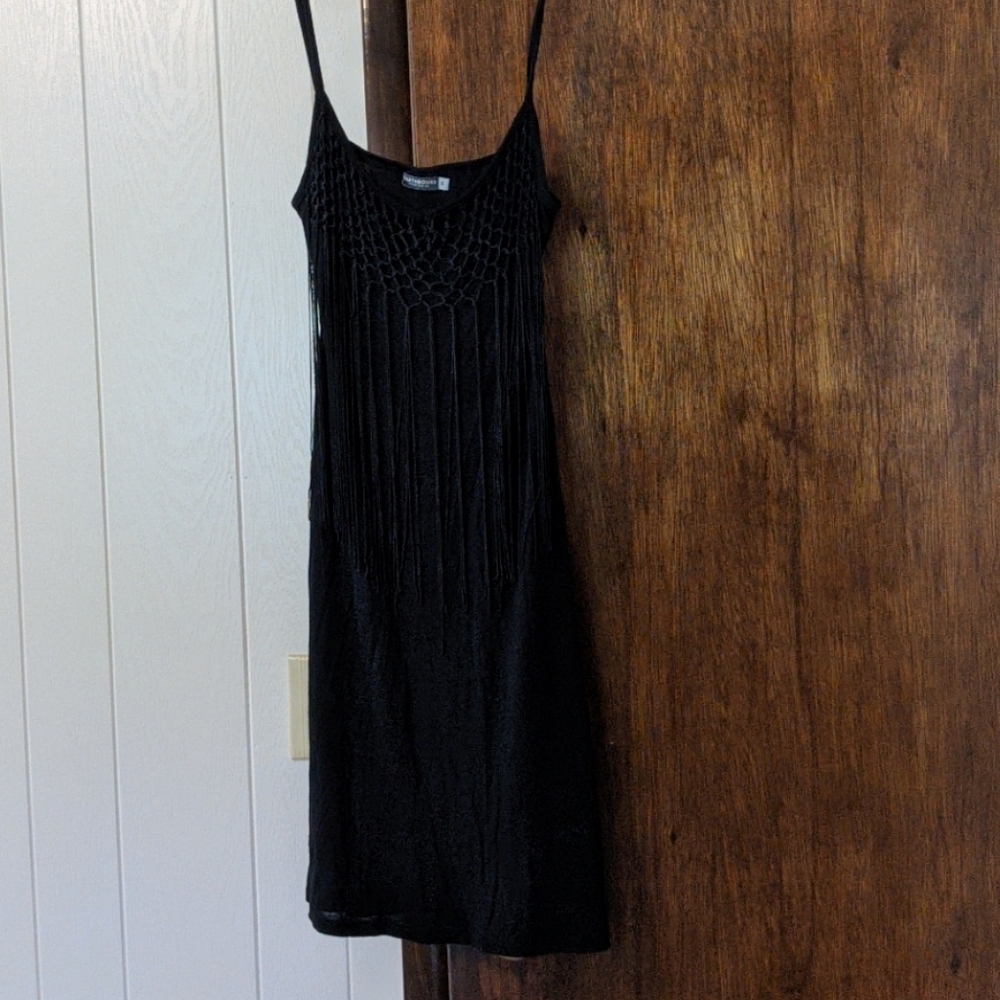 Earthbound Black Frill Dress